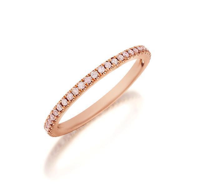 Pink Diamond Eternity Band