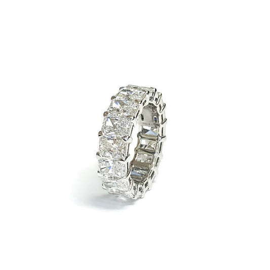 Radiant Cut Diamond Eternity Band