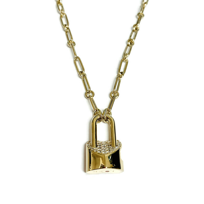 Cialoma Padlock Necklace with Diamonds