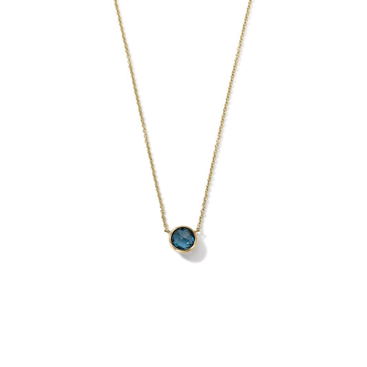 London Blue Topaz Mini Lollopop Necklace