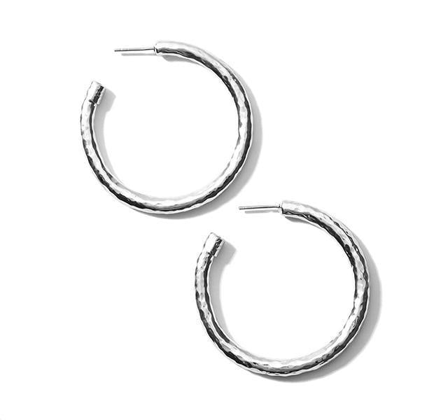 Medium Hoop Earrings in Sterling Silver