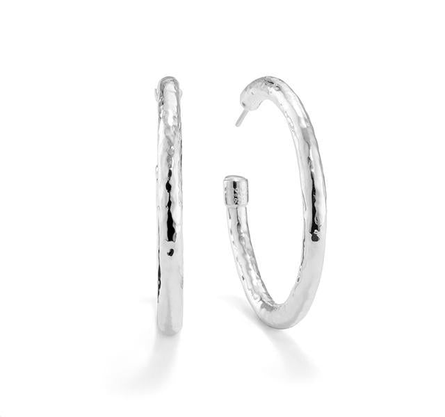 Medium Hoop Earrings in Sterling Silver