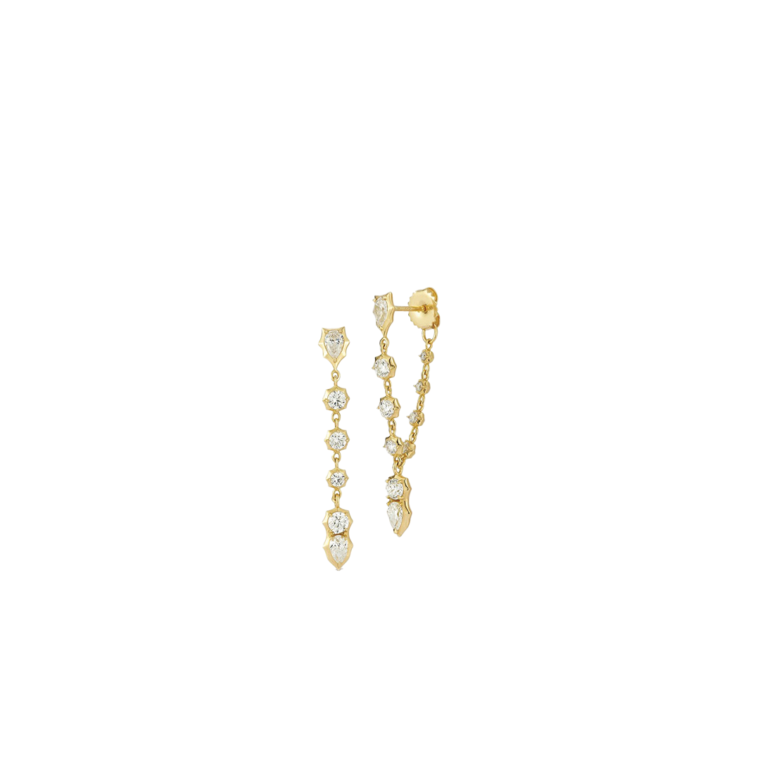 'Poppy' Loop Earring with Diamonds