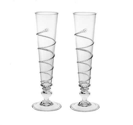 Set/2 Amalia Champagne Flutes