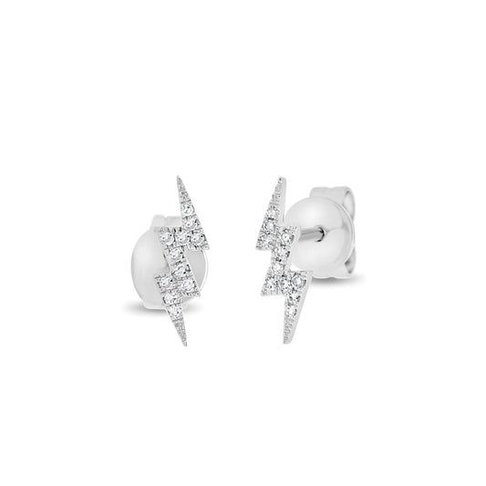 Diamond Lightening Bold Stud Earrings