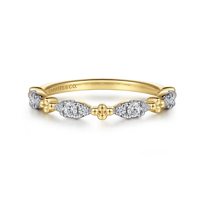 Diamond Marquise Shape Bujukan Stackable Ring