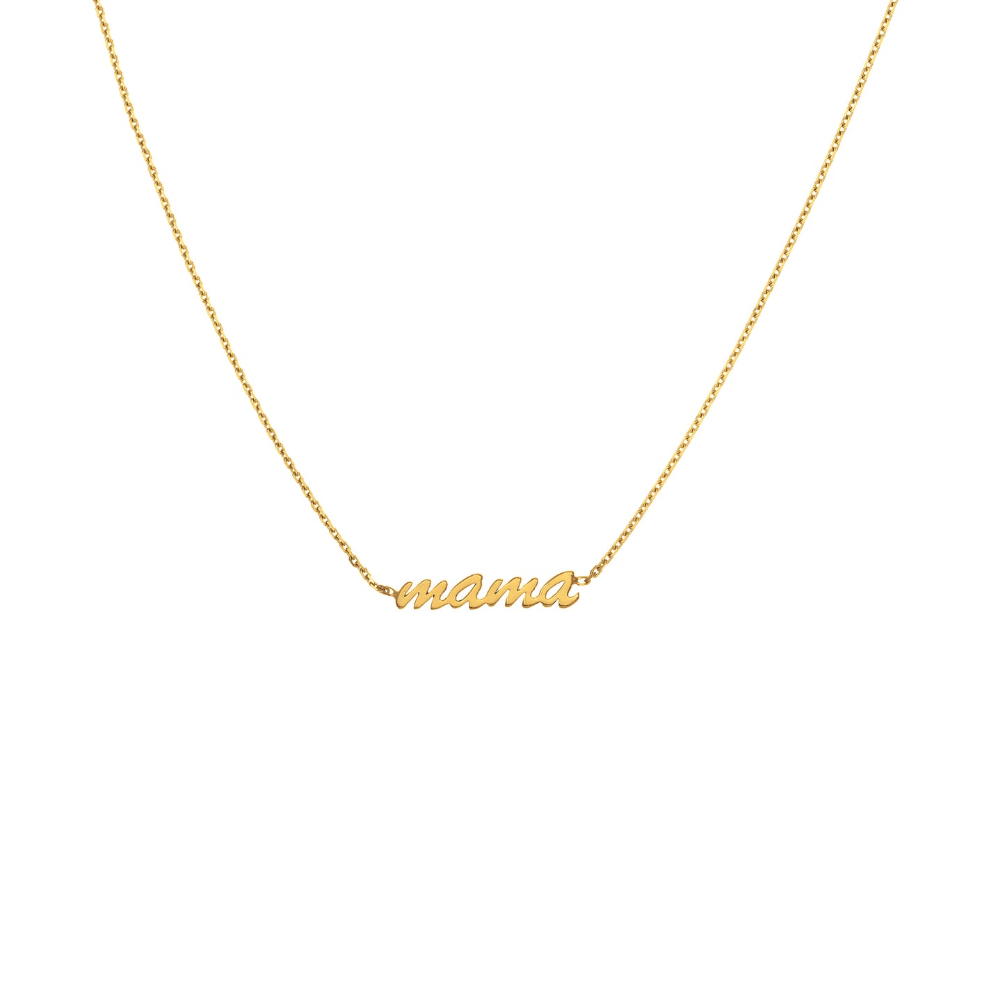 'Mama' Cable Chain Choker Necklace