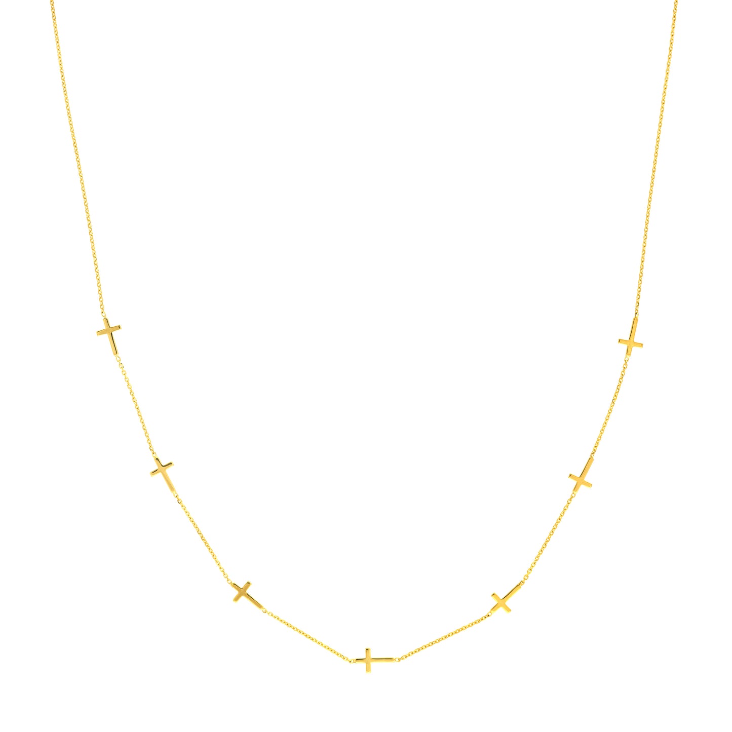 Cross Station Necklace