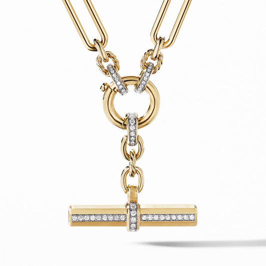 Lexington Chain Necklace in 18K Yellow Gold with Diamonds