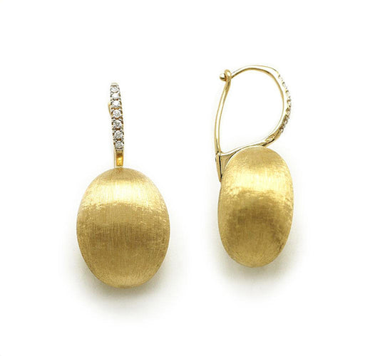 Dancing In The Rain Earrings in Gold with Diamonds