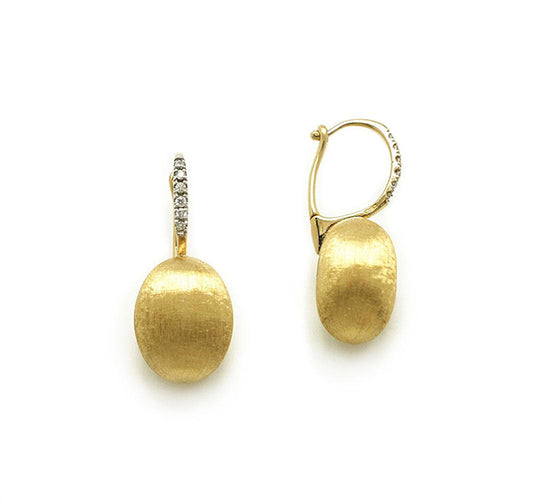 Dancing In The Rain Earrings in Gold with Diamonds