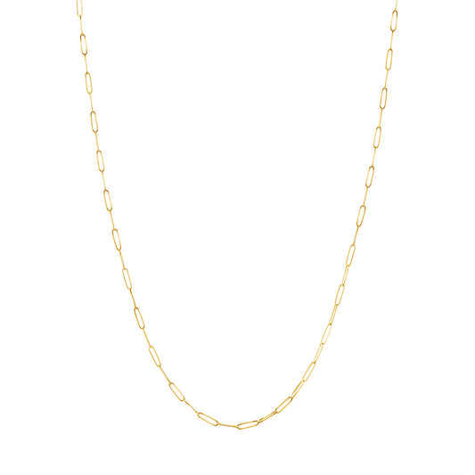 Long Link Gold Chain Necklace 20"