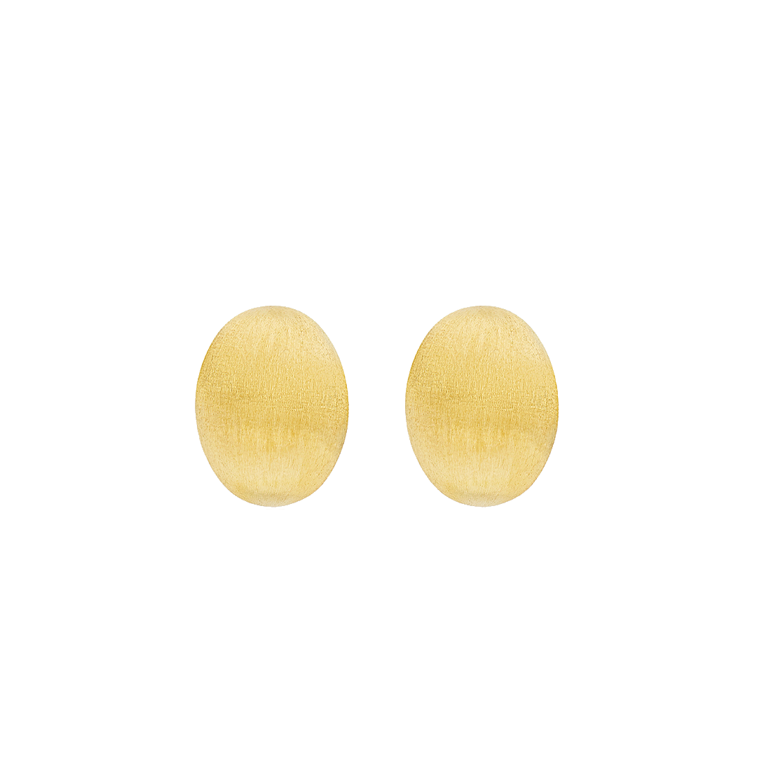 'Muse' Stud Earrings with Hand Engraved Boules