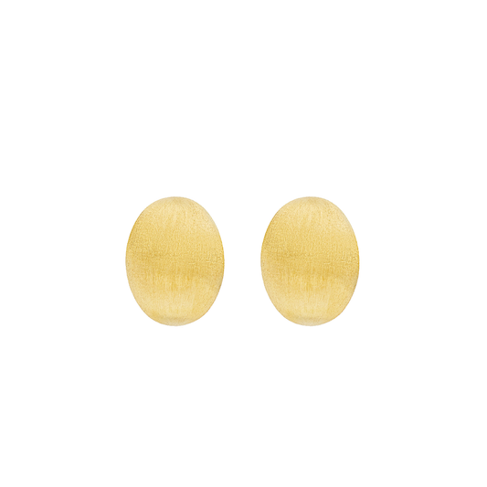 'Muse' Stud Earrings with Hand Engraved Boules