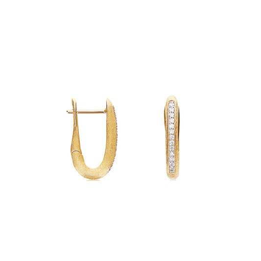 'Libera' Diamond Small Square Hoop Earrings