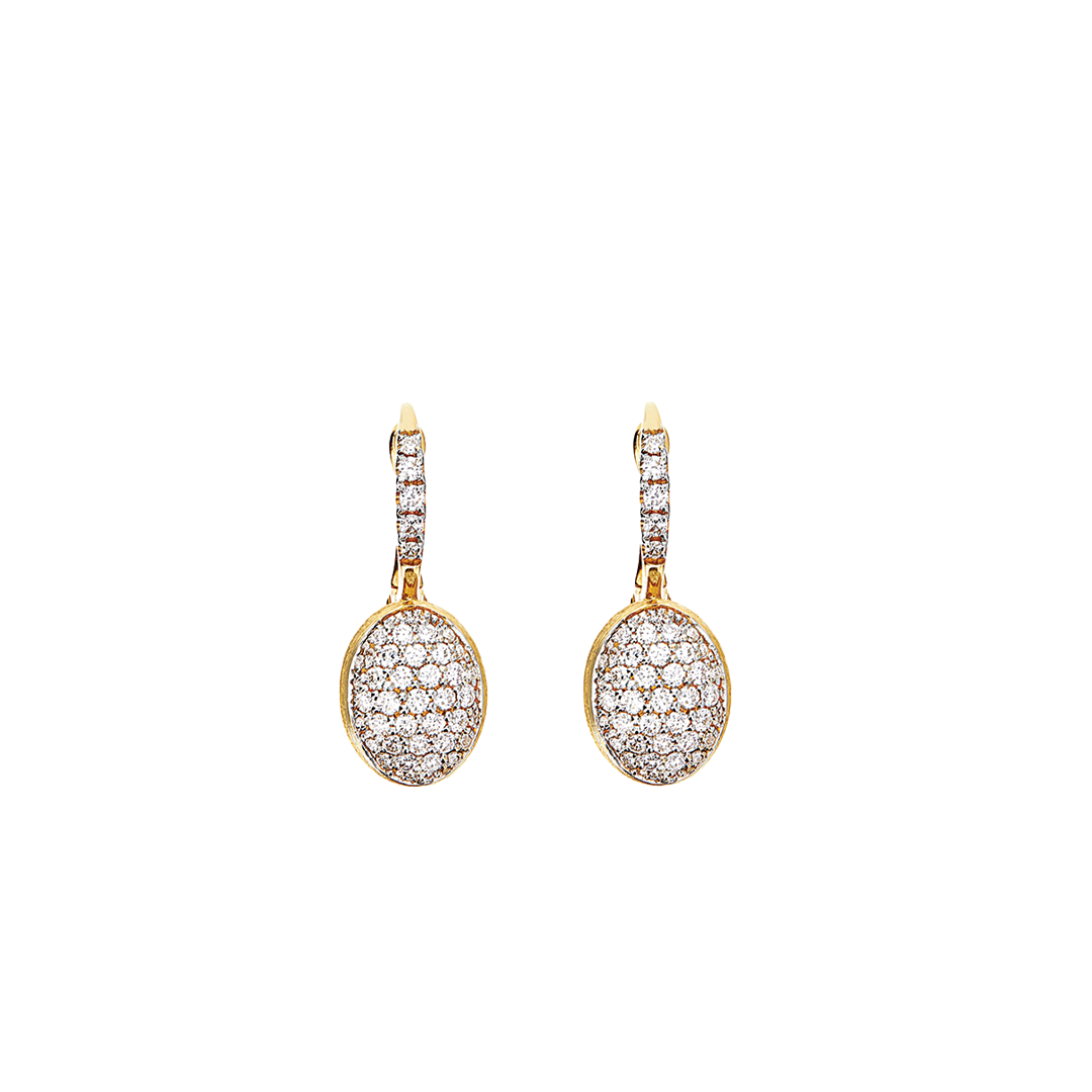 'Ciliegine' Diamond Small Drop Earrings