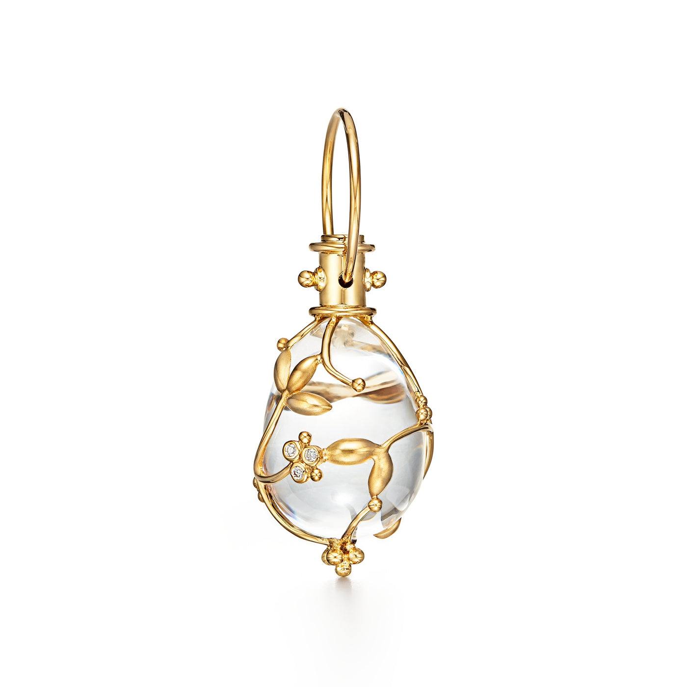 Medium Vine Amulet with Diamonds