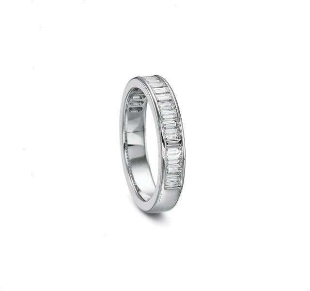 Platinum Diamond Baguette Band 1.00ct