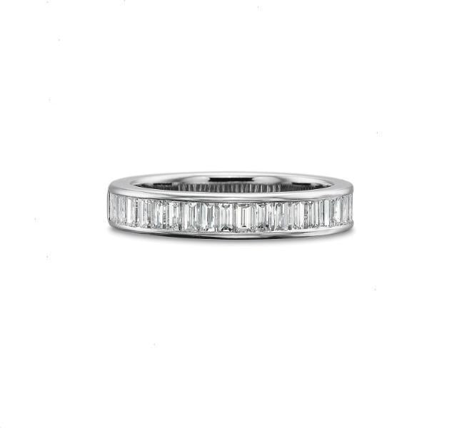 Platinum Diamond Baguette Band 1.00ct