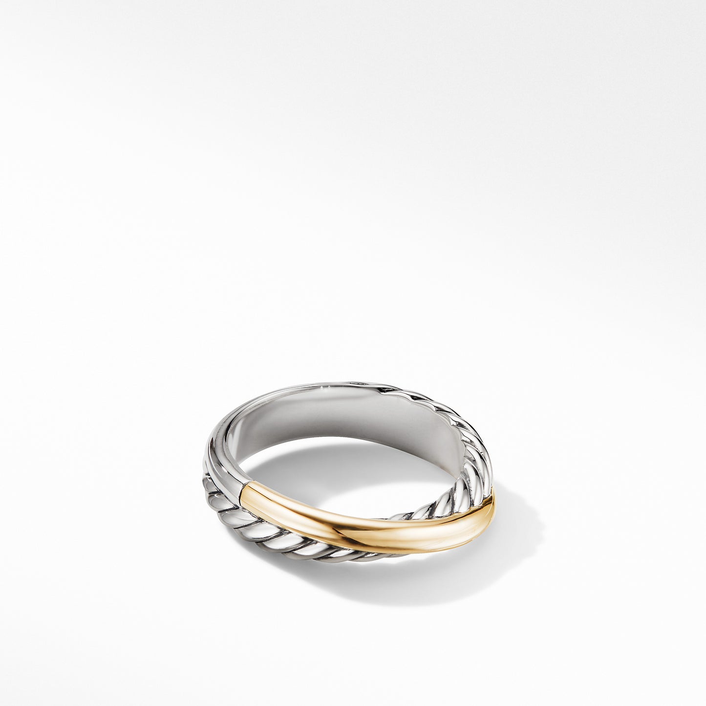 Crossover Ring with 18K Yellow Gold