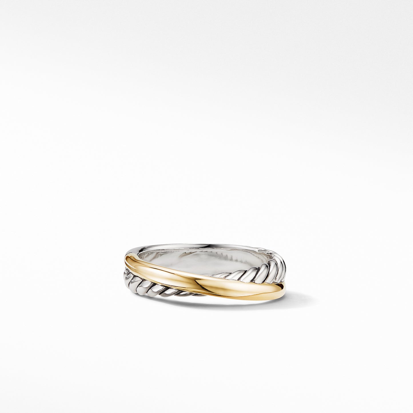 Crossover Ring with 18K Yellow Gold