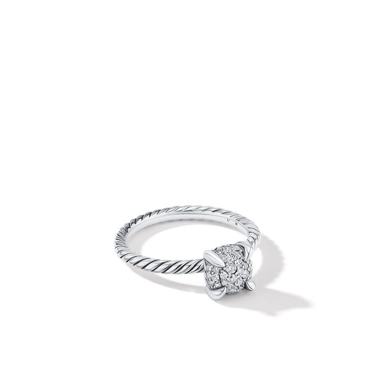 Petite Chatelaine® Ring with Full Pavé Diamonds