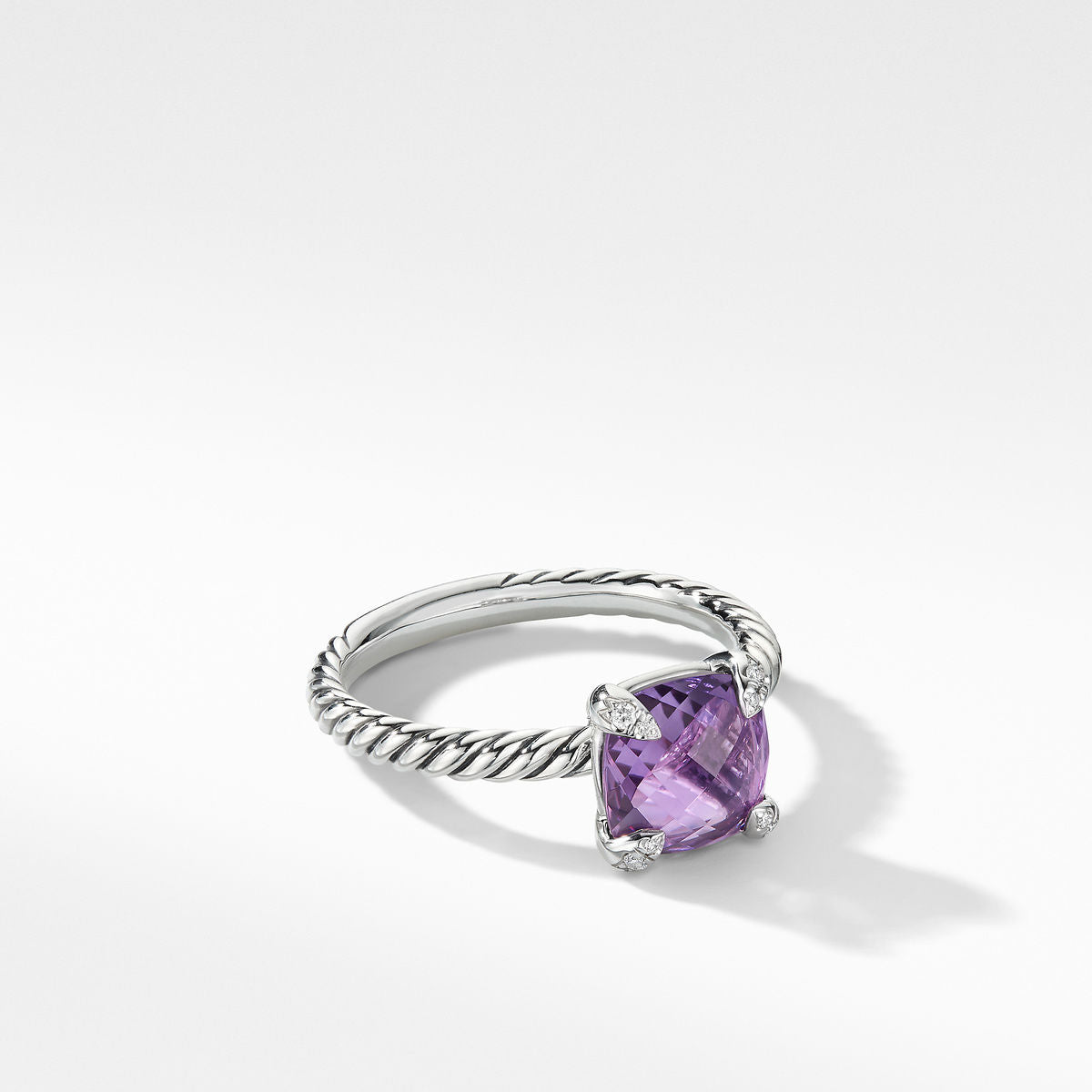 Chatelaine® Ring with Amethyst and Diamonds