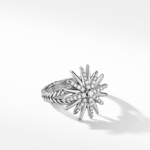 Starburst Ring with Pavé Diamonds