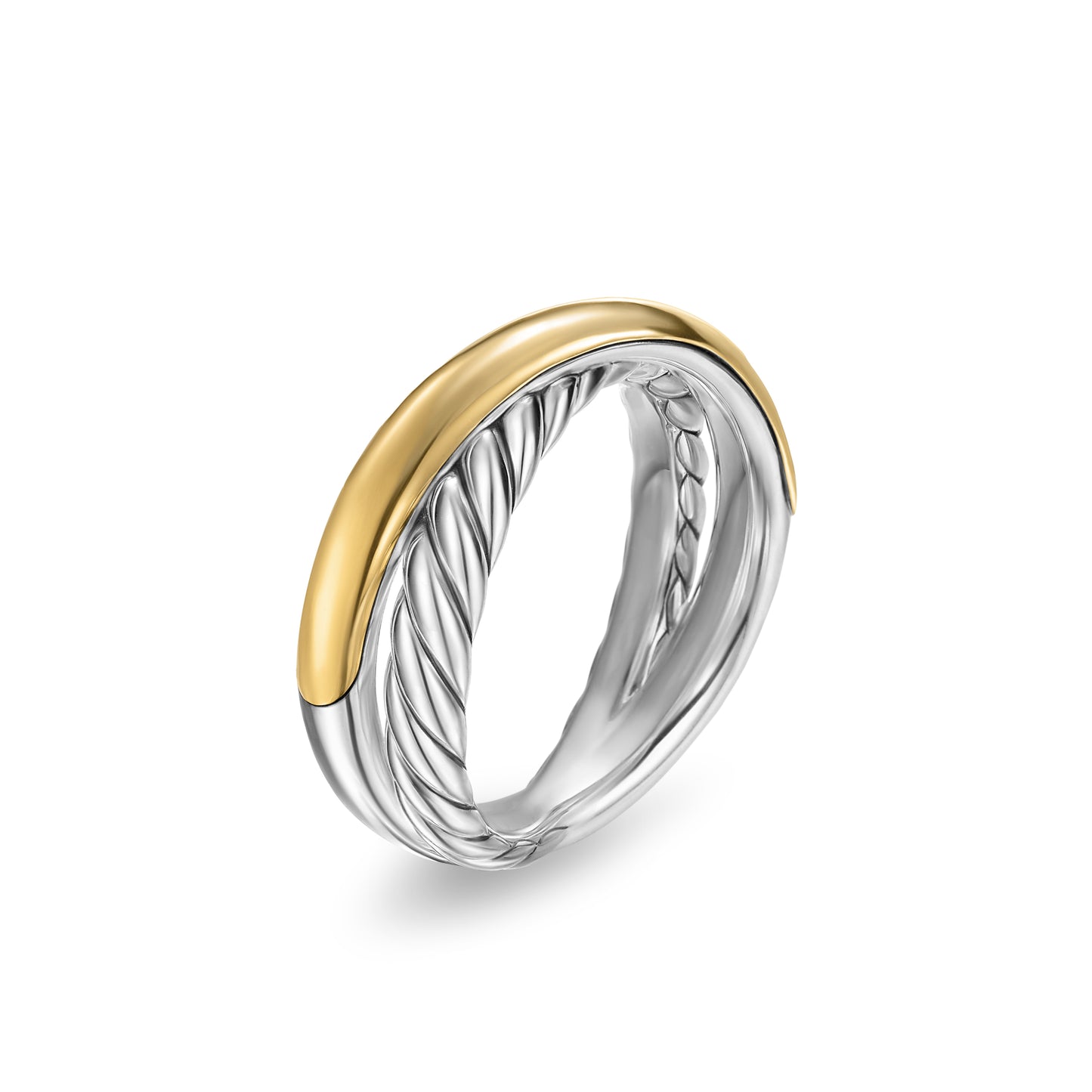 Sterling Silver with 14K Yellow Gold, 7.5mm