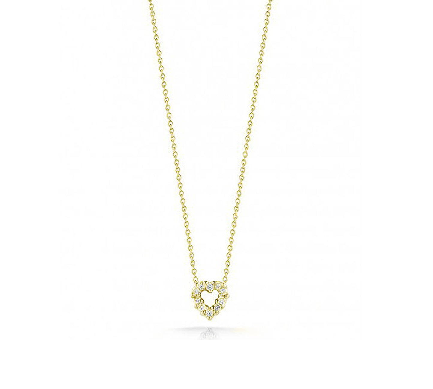 Tiny Treasure Heart Necklace in Yellow Gold