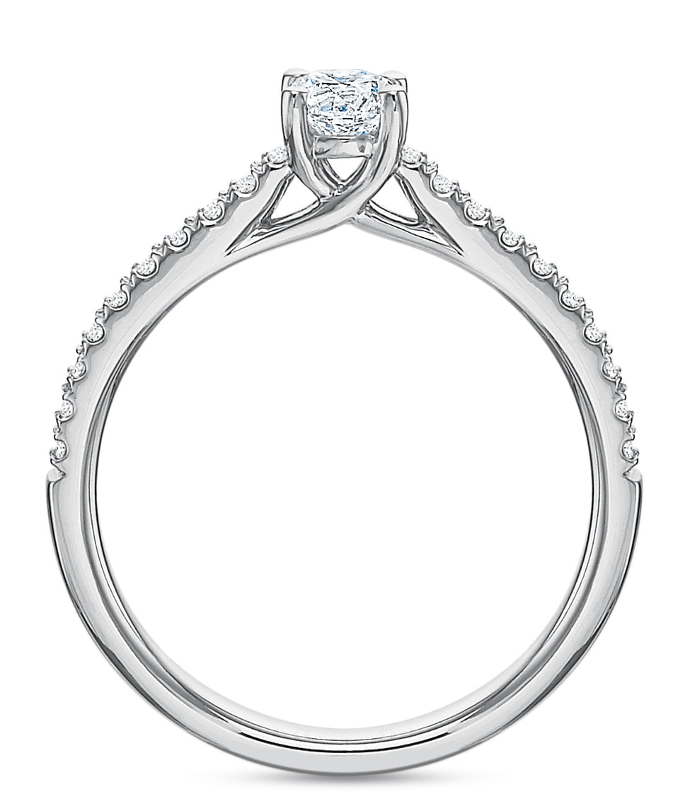 Round Brilliant Engagement Ring .50tw