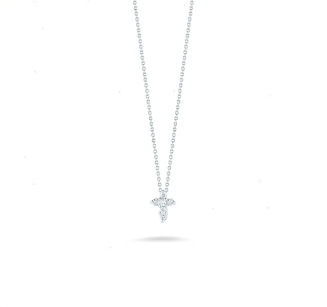 Tiny Treasures Diamond Cross in White Gold