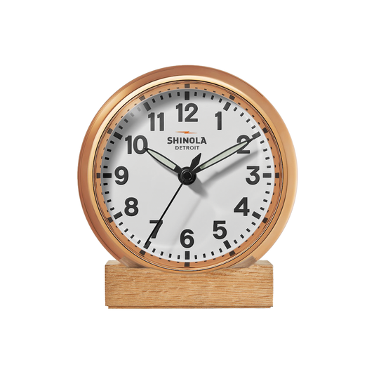 Runwell Copper Desk Clock