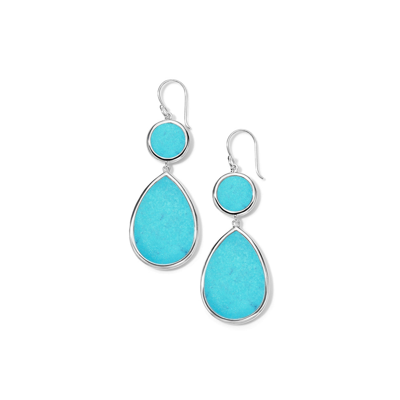 Dot & Teardrop Earring in Turquoise