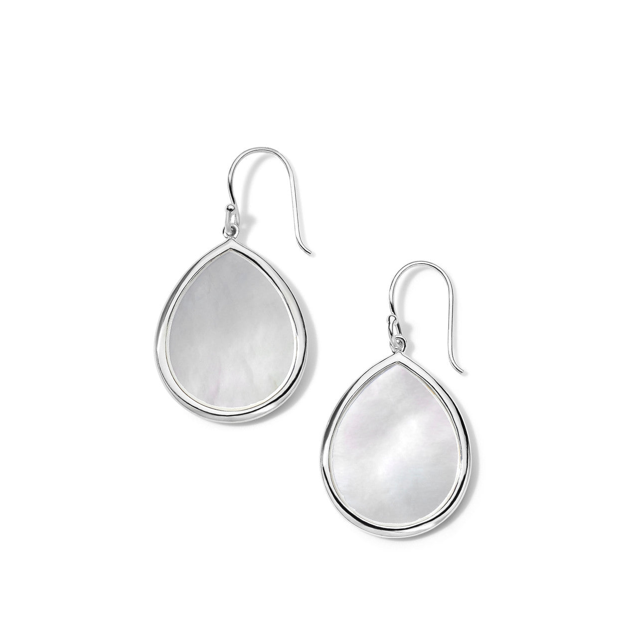 Small Teardrop Earrings in Mother of Pearl