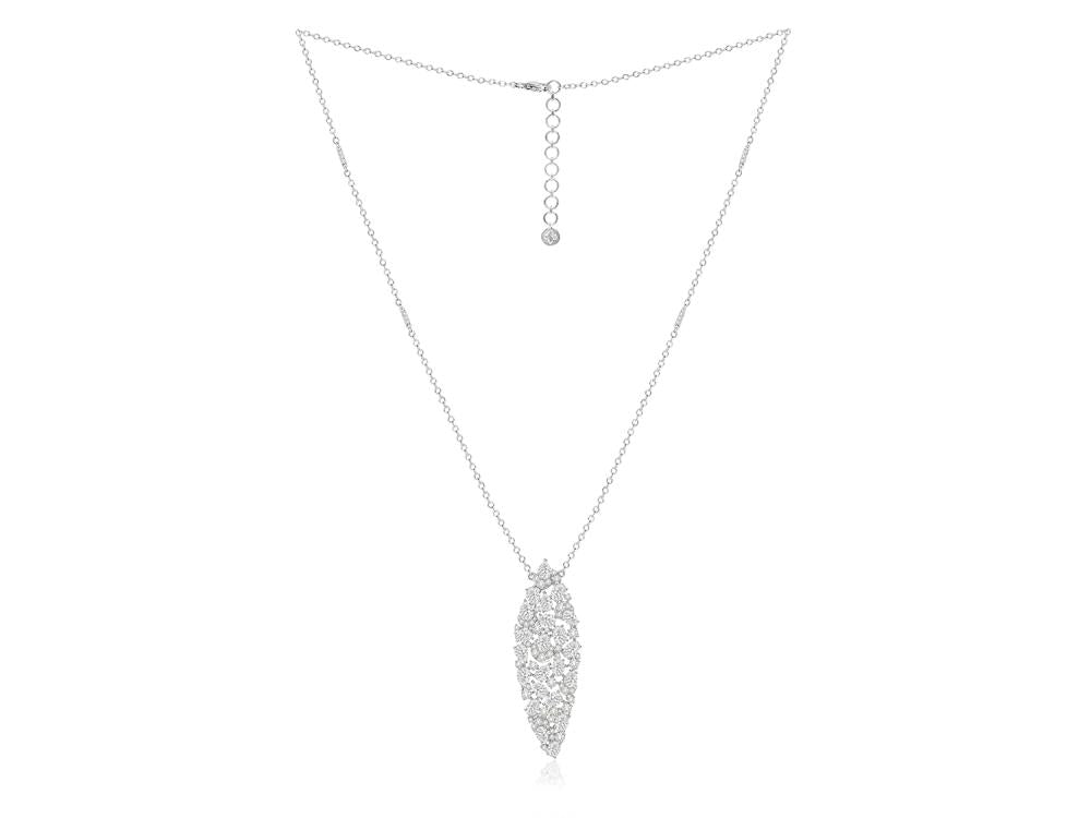 Diamond Mosaic Pendant Necklace