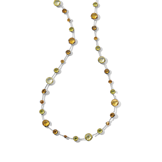 'Lollipop Lollitini' Long Necklace with Citrine Stations