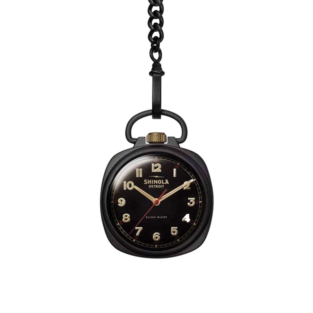 Elijah McCoy Mechanic Pocket Watch 45mm