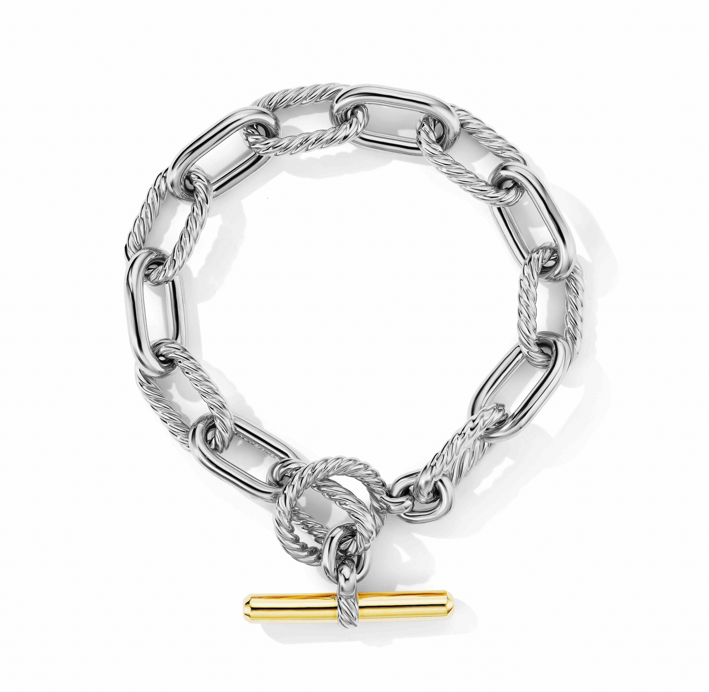 DY Madison® Toggle Chain Bracelet with 18K Yellow Gold