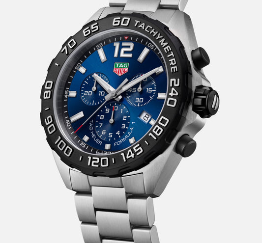 TAGHEUER STNL 43MM FORMULA 1 QUARTZ  CHRONOGRAPH WATCH WITH ...