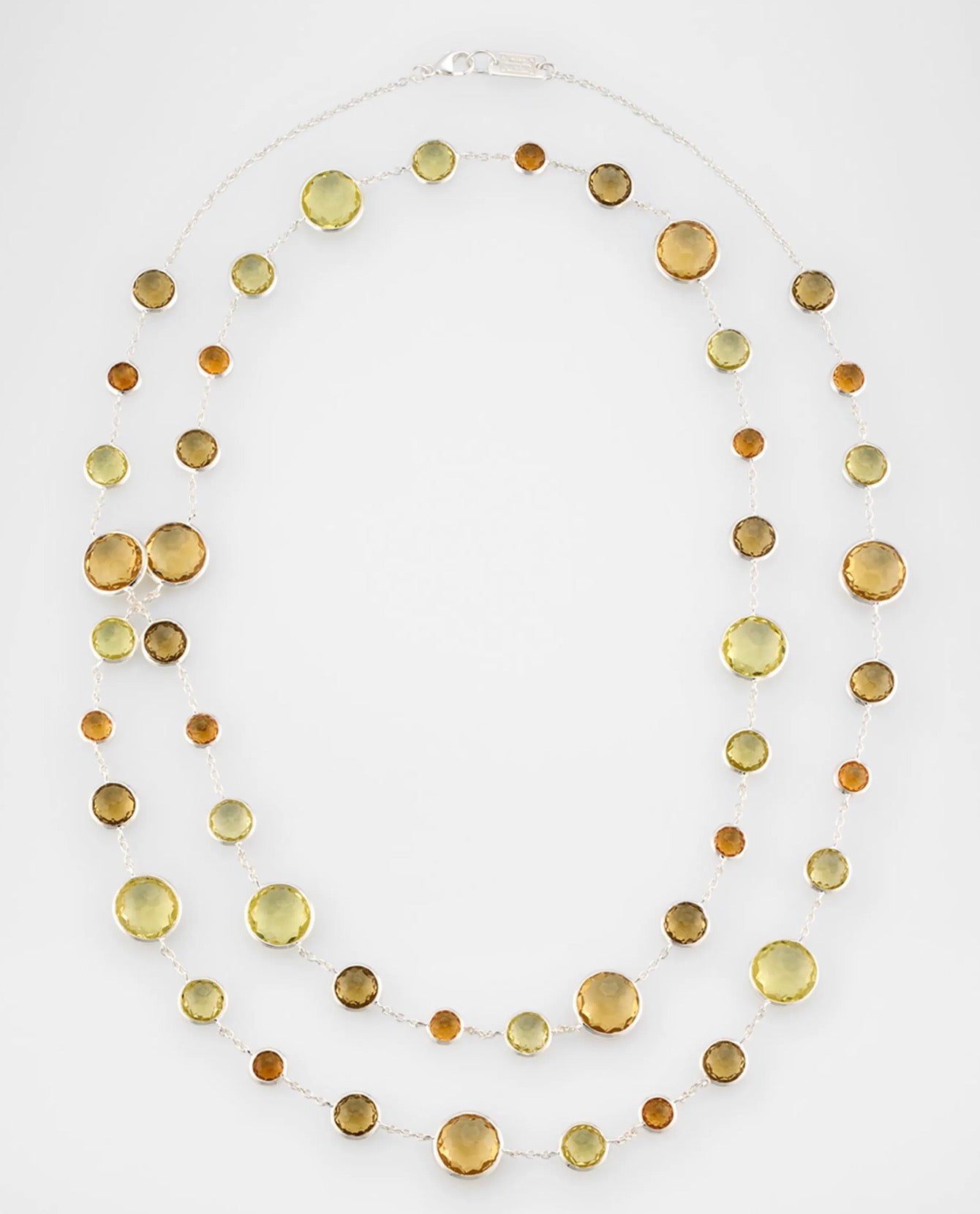 'Lollipop Lollitini' Long Necklace with Citrine Stations