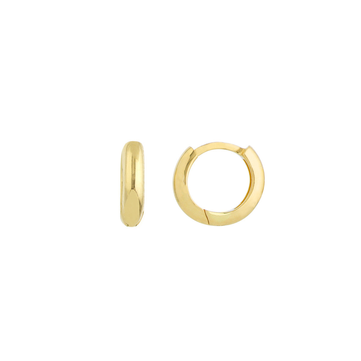 Baby Huggie Hoop Earrings in Yellow Gold