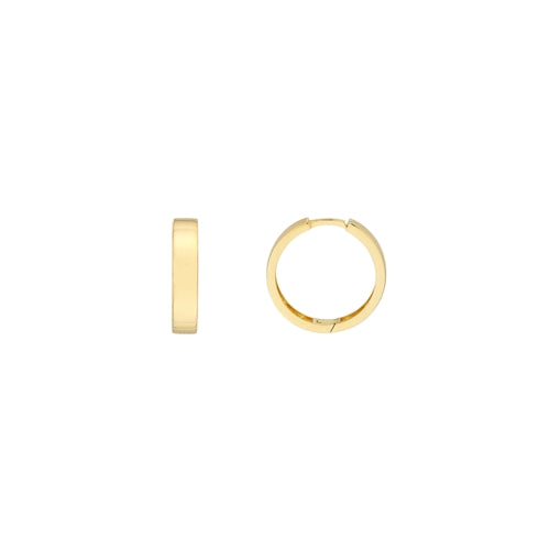 17mm Hoop Earrings in Gold