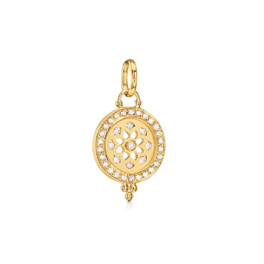 Diamond Mandala Cutout Pendant