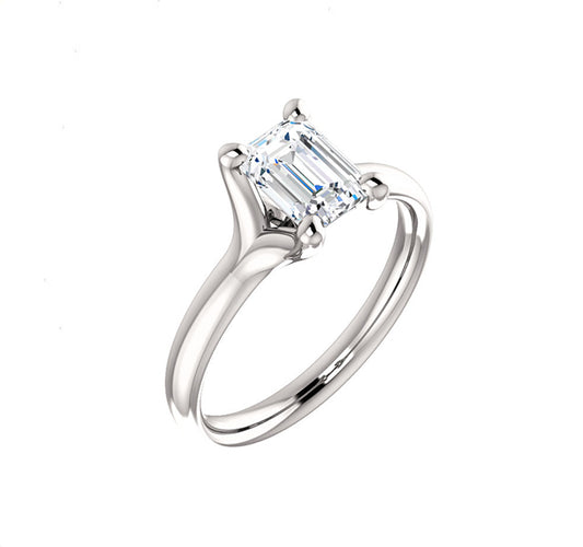 Emerald Cut Solitaire