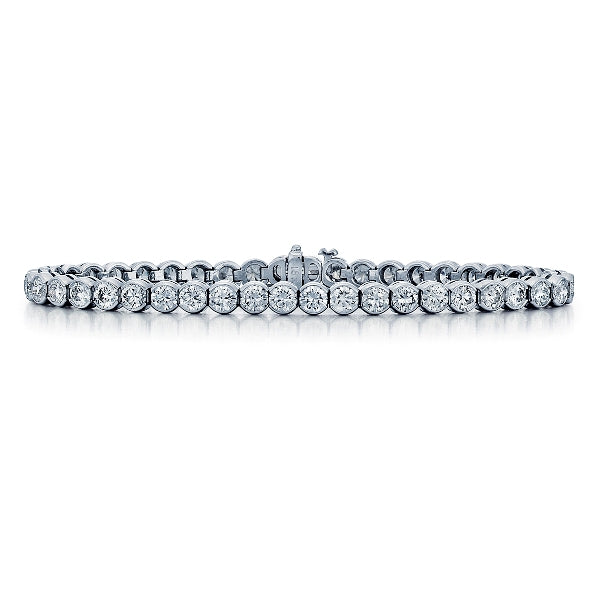 Semi-Bezel Tennis Bracelet