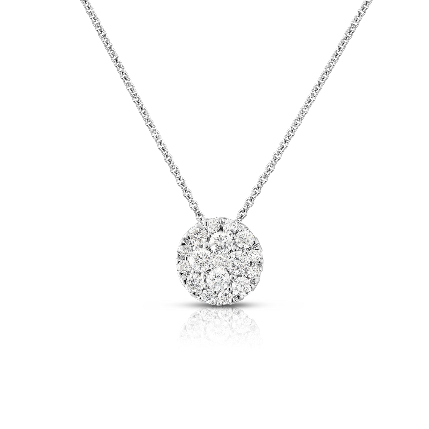 Round Diamond Pendant Necklace