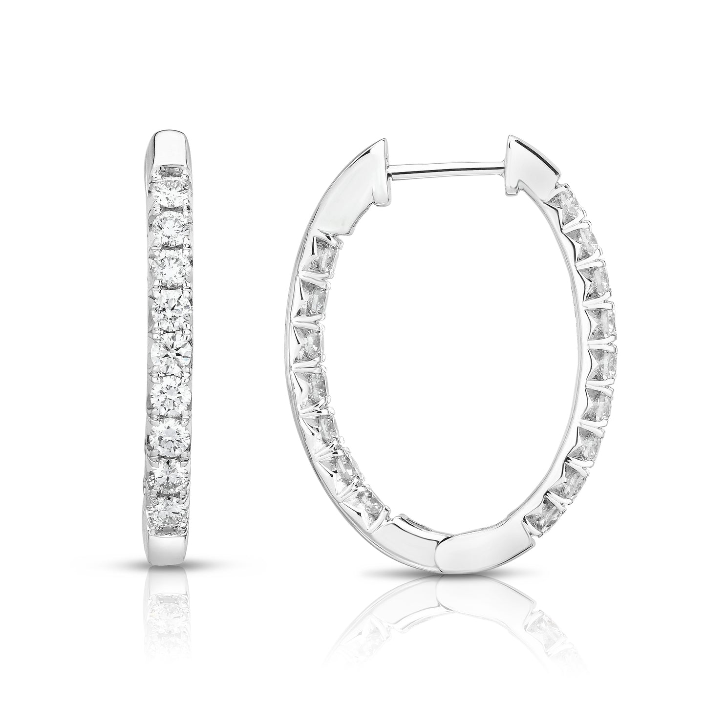 French Cut Oval Hoops