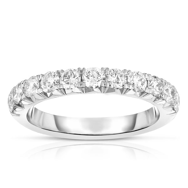 French Cut Halfway Diamond Band