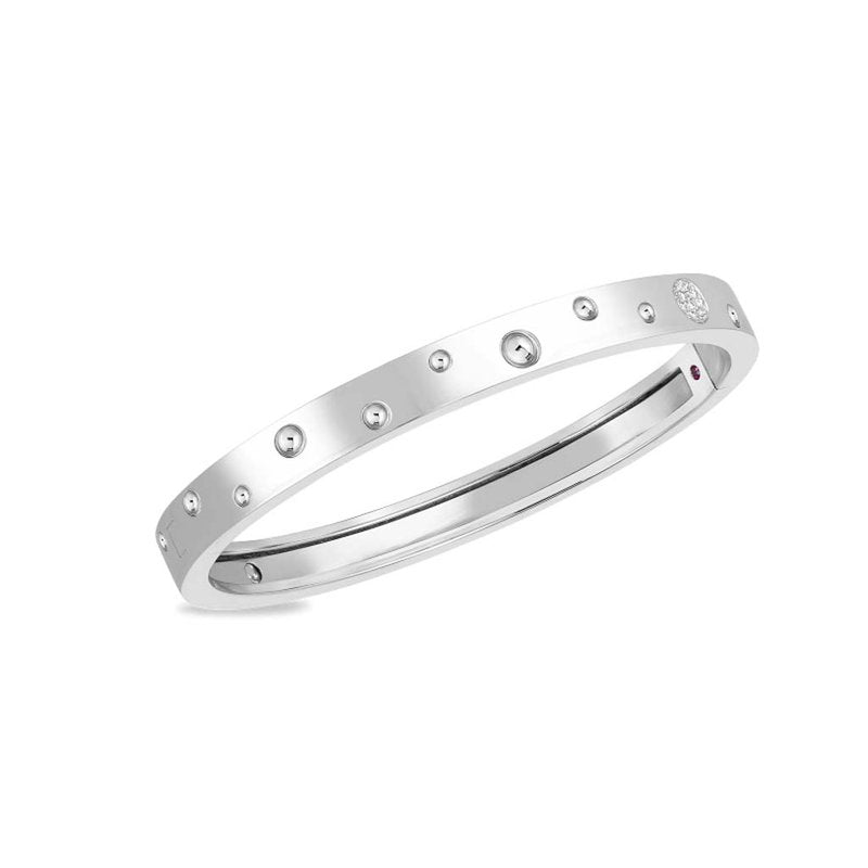 Pois Moi Luna Diamond Thin Bangle Bracelet